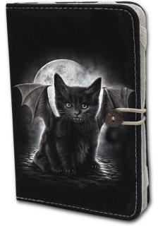 Housse porte-folio pour liseuse Kindle avec chat n