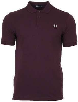 Plain Fred Perry Shirt Bramble