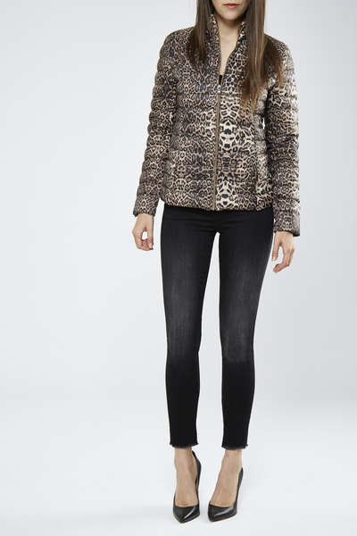 Doudoune Jott Cha Leopard Camel Femme