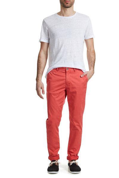 Pantalon Chino Heroseven Rouge Homme