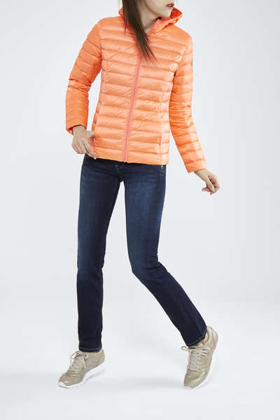 Doudoune A Capuche Jott Cloe Corail Femme