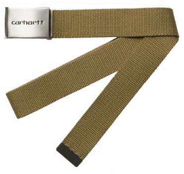 CEINTURE CARHARTT CLIP CHROME MARRON CEINTURE CARHARTT CLIP CHROME