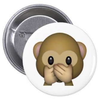Ne parlez aucun singe mauvais - Emoji Badges