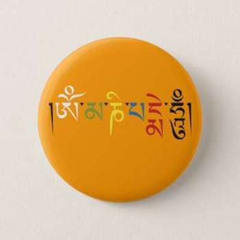 Bouton de bourdonnement de lOM Mani Padme Badge