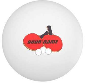 Noir rouge personnalisé de ping-pong Balle Tennis