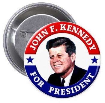 John F. Kennedy pour le président Badge