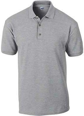 Polo de travail Gildan 100% coton gris chiné Gilda