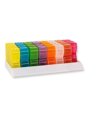 Pilulier organiseur mensuel multicolore