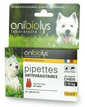 Pipettes antiparasitaires petit et moyen chien aux Pipettes antiparasitaires