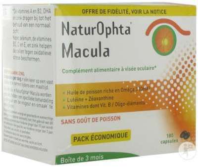Naturophta Macula 180 Capsules Naturophta Macula 180 Capsules