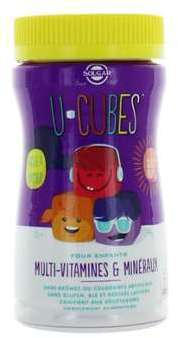 SOLGAR U CUBES MULTIVITAMINES 60 GOMMES SOLGAR U CUBES MULTIVITAMINES