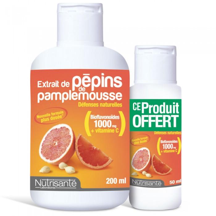 NUTRISANTE EXTRAITS DE PEPINS DE PAMPLEMOUSSE 200 ML NUTRISANTE EXTRAITS DE PEPINS