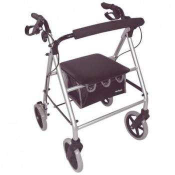Déambulateur 4 roues compact et léger avec sac