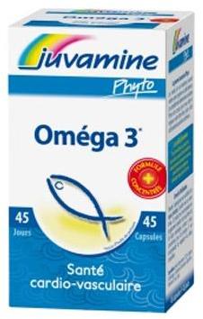 Complément alimentaire Juvamine Omega 3 - Boîte de Complément alimentaire Juvamine