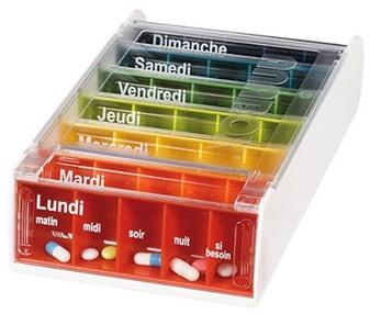 Anabox Pilulier Hebdomadaire - Arc-en-Ciel