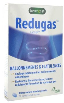 BENEGAST REDUGAS BALLONNEMENTS ET FLATULENCES 20 COMPRIMES BENEGAST REDUGAS BALLONNEMENTS