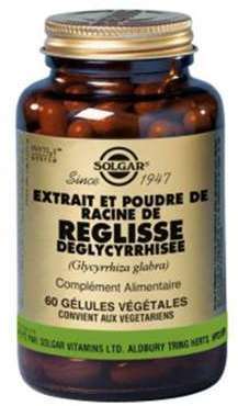 SOLGAR RACINE DE REGLISSE 60 GELULES VEGETALES SOLGAR RACINE DE REGLISSE