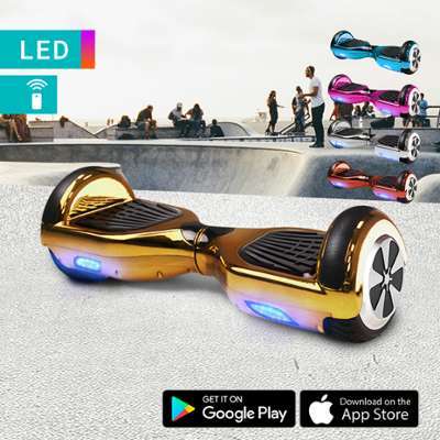 Hoverboard 600 W édition Chrome avec fonction app