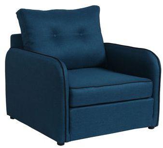 Chauffeuse déplimousse en tissu bleu