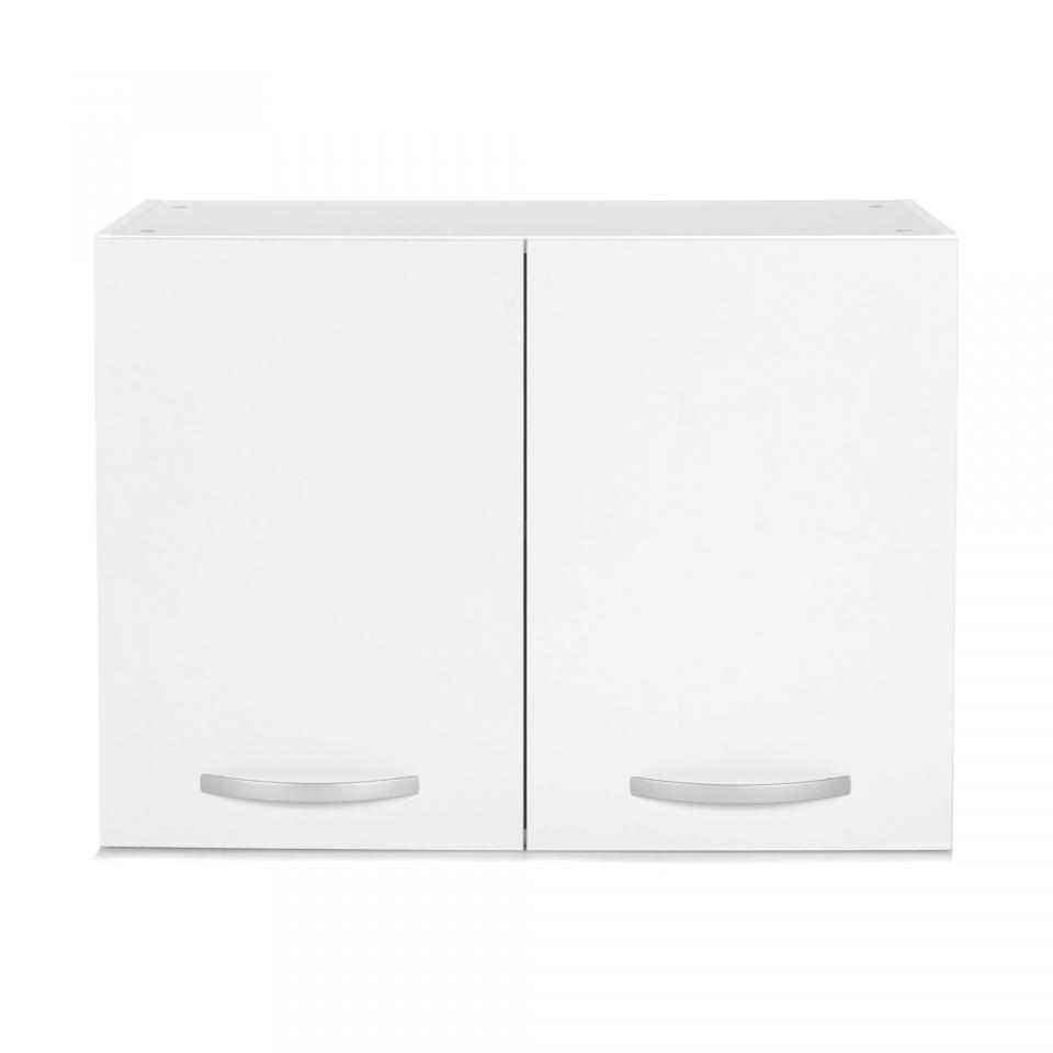 Meuble de cuisine haut blanc 2 portes 80cm