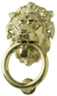 Heurtoir laiton à tête de lion pour porte d entrée Heurtoir laiton à tête de