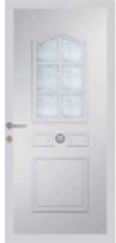 Porte d entrée en pvc réunion vitrée à croisillons Porte d entrée en pvc réunion