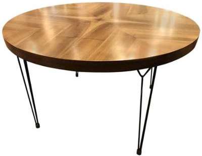 Table Ronde Marquetterie Mid-Century, Italie,1960