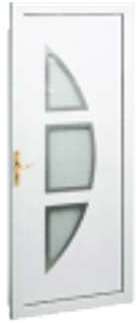 Porte d entrée en pvc lambda vitrée 3 inserts - portes Porte d entrée en pvc lambda