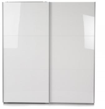 Armoire blanche 2 portes coulissantes