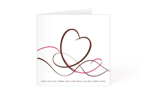 Faire-part de mariage Callicarpa 10 x 21 cm - Lot
