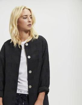 Manteau mi-long jacquard IKKS