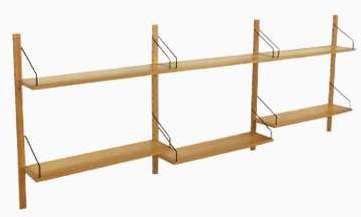 Console Murale Royal System en Orme par Poul Cado