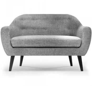 Canapé style scandinave 2 places Dita Tissu Gris C