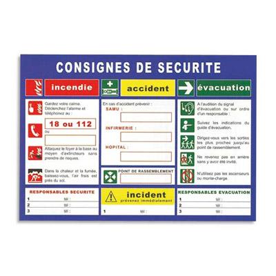 Consignes génerales de sécurité Consigne de sécuri