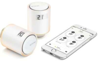 Thermostat connecté Netatmo Kit Vanne connectée radiateur Thermostat connecté Netatmo