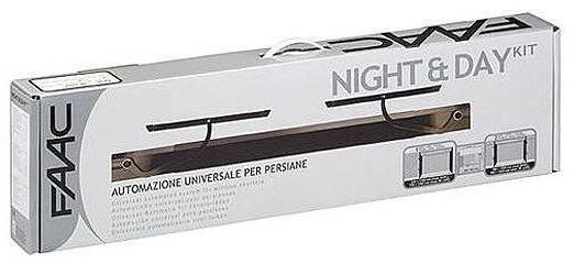 Moteur volet 2 battants G D sans-fil blanc FAAC Night Moteur volet 2 battants G