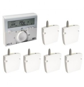 Programmateur radio fil pilote 3 zones Deltia 8.36
