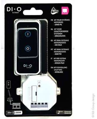 DI-O Télécommande 2 touches + Récepteur volet roul