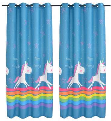 VidaXL Rideau occultant imprimé pour enfants 2 pcs VidaXL Rideau occultant imprimé
