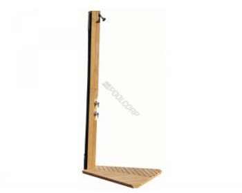 DOUCHE SOLAIRE TECK DROITE AVEC SOCLE GIORDANO 530382A DOUCHE SOLAIRE TECK DROITE