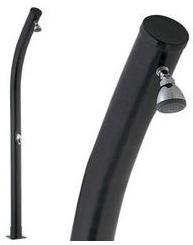 Douche solaire coudée PVC noir - 20 L