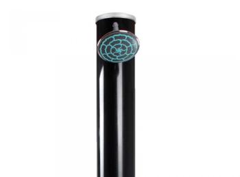 Douche solaire ronde PVC noire - 35L