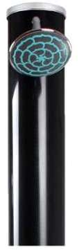 Douche solaire ronde PVC noire - 35L - HABITAT ET
