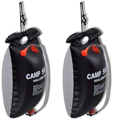 VidaXL Douche solaire de camping et voyage 20 L 2