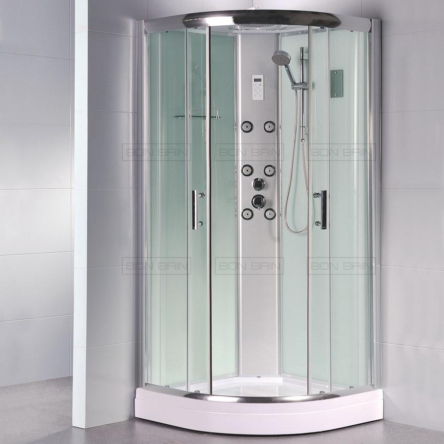Cabine de douche 1/4 C hydromassante Sicila 80X80