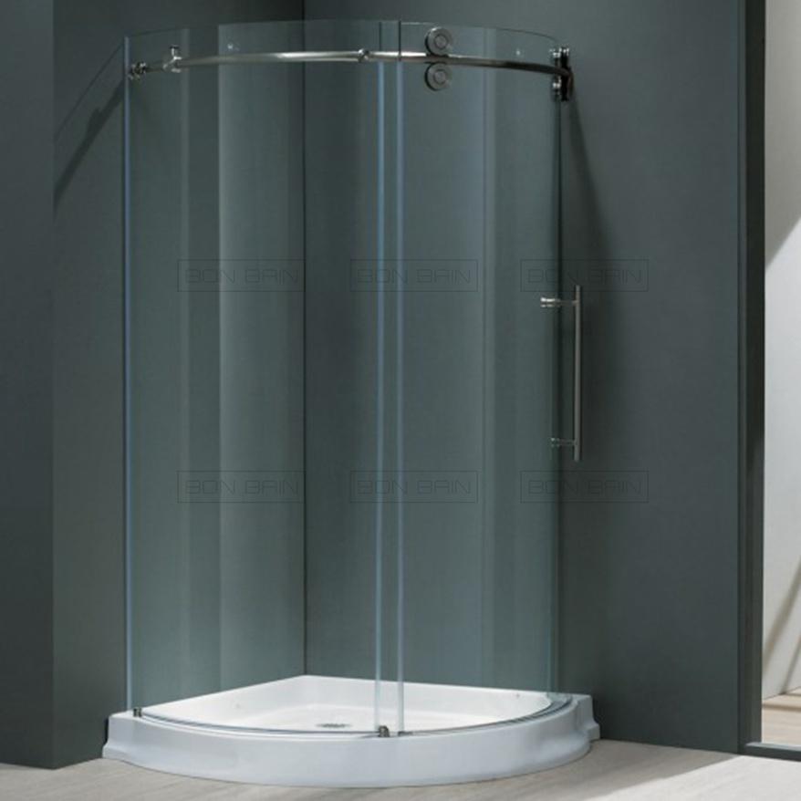 Cabine de douche 1/4 cercle 100 cm porte coulissan