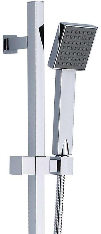 Set de douche, barre en laiton + douchette ABS - S