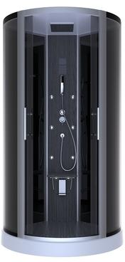 Cabine de douche 1/4 Rond DARK NIGHT HAMMAM 95cm A