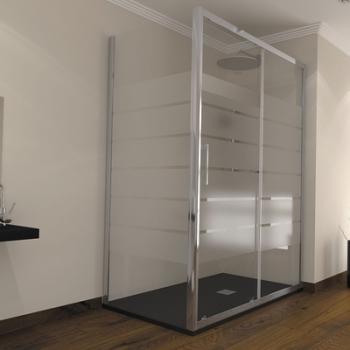 Paroi de douche latérale fixe MILANO en verre séri