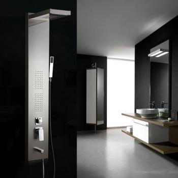 Colonne de douche massante pomme douchette et miti